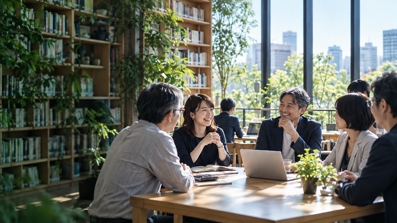 会員同士の交流を表すイメージ